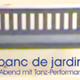 banc de jardin