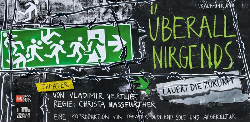 ARGE thater: „ÜBERALL NIRGENDS lauert die Zukunft“