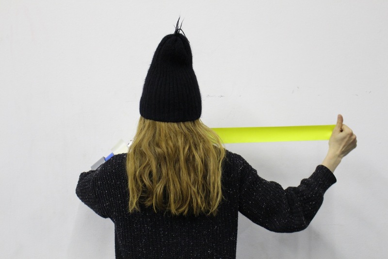 Lisa Hinterreithner: Pink tape – yellow tape – black tape – Repeat!